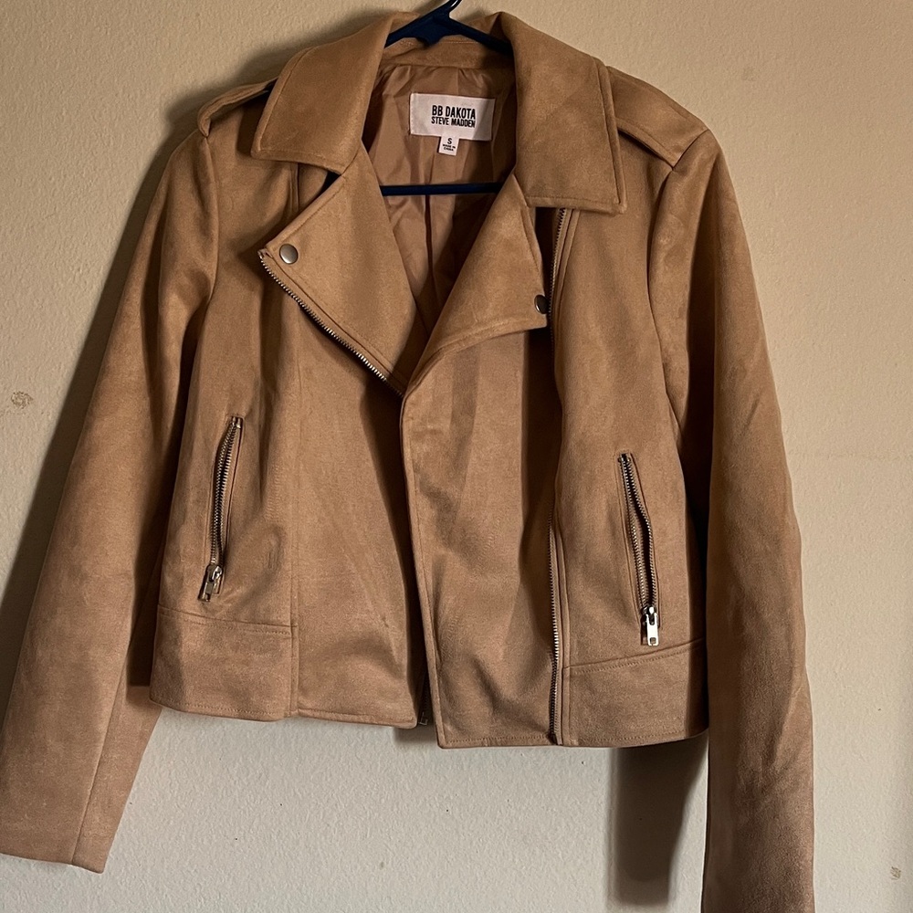 BB Dakota Women's Camel Leather Jacket